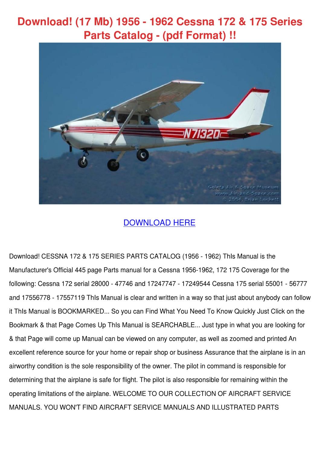 Pilot operating handbook pdf